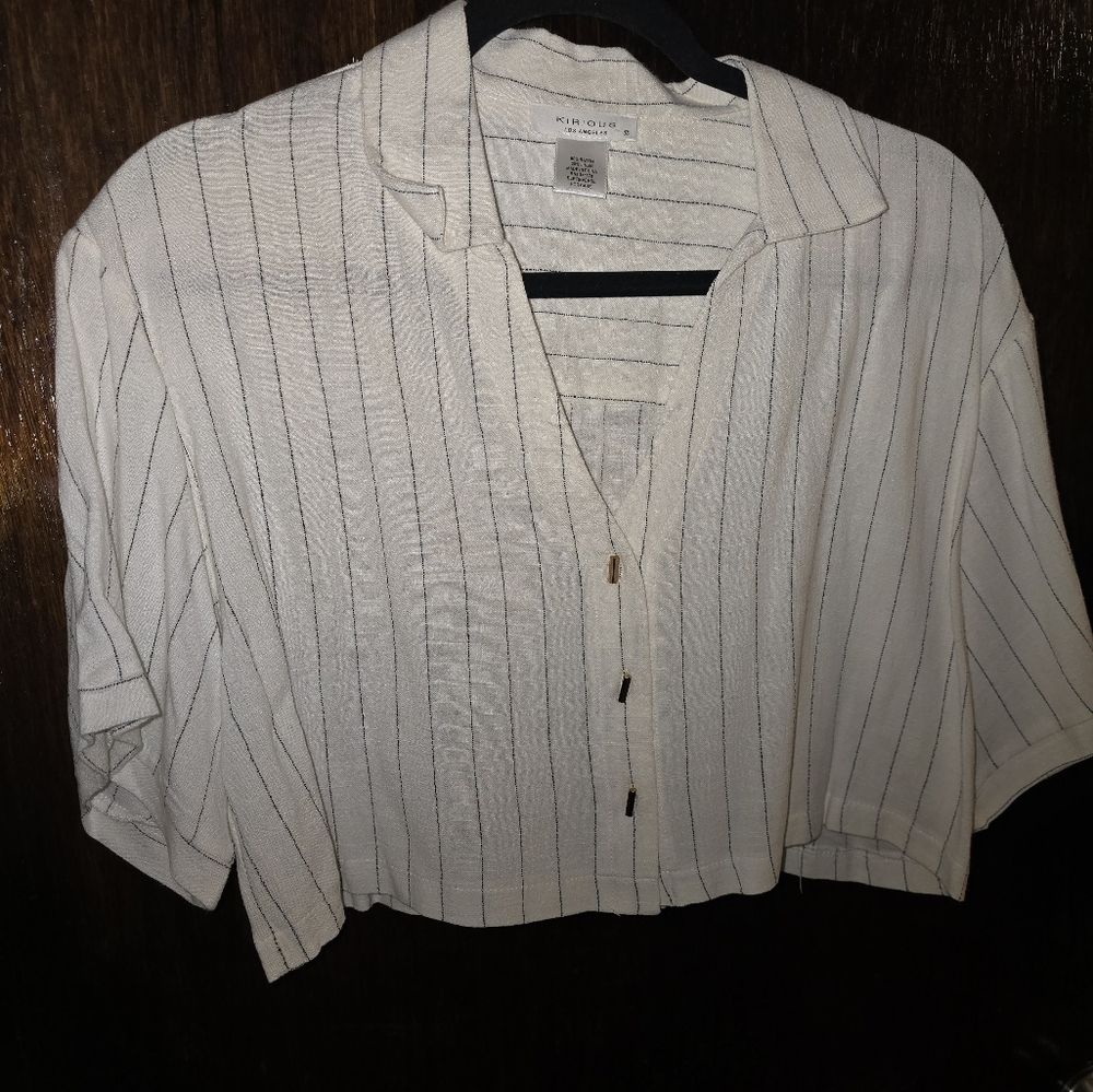 Women's Crop Top Blouse - Kirious - Medium